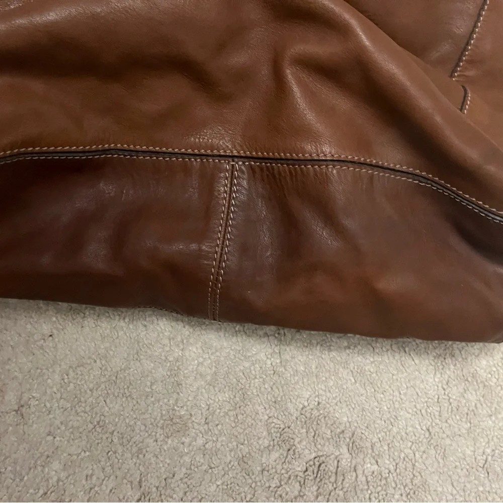 Banana Republic Tan Leather Hobo Shoulder Bag - Picture 6 of 6